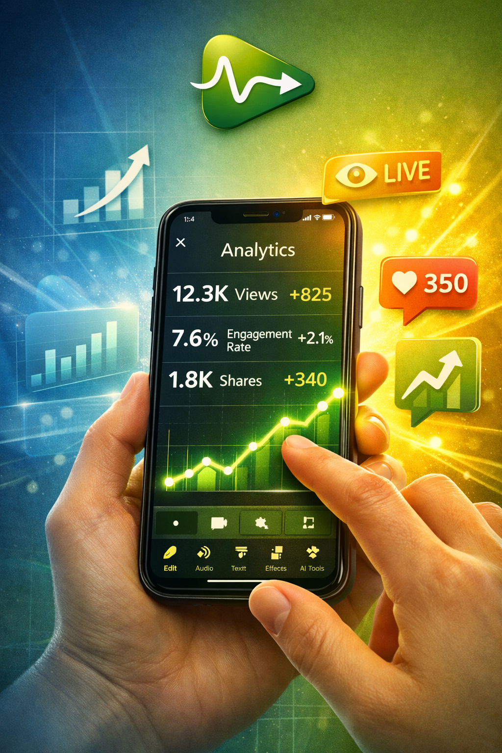 Quluko Analytics and engagements tracking tool is perfect to unify your social media engagements in one place alongside with your creative studio.